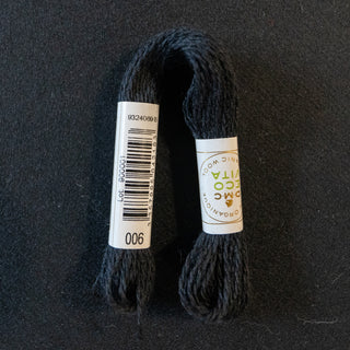 Broderigarn - Ull - DMC Eco Vita - 006 - Svart
