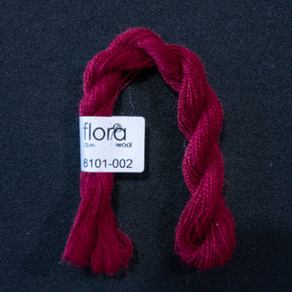 Broderigarn - Ull - Flora 8101 - Mørk magenta