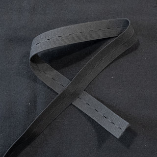 REST 51 cm - Bånd - Knapphullstrikk Svart - 19 mm
