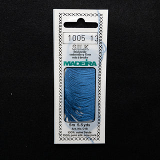 Broderigarn - Silke - Madeira - Havblå 1005