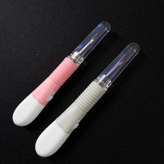 Denne er genial! Sprettekniv med LED-lys - Grå og rosa