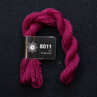 Broderigarn - Ull - Perle 70 - Hillesvåg Ullvarefabrikk - Lys Burgunder 8011