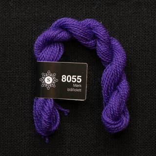 Broderigarn - Ull - Perle 70 - Hillesvåg Ullvarefabrikk - Mørk Blåfiolett 8055