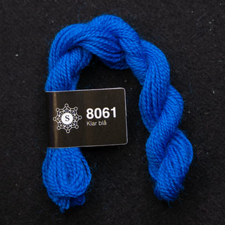 Broderigarn - Ull - Perle 70 - Hillesvåg Ullvarefabrikk - Klar Blå 8061