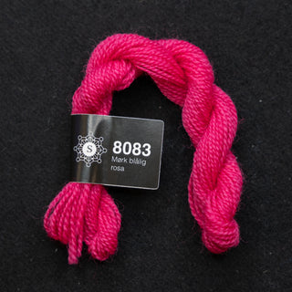 Broderigarn - Ull - Perle 70 - Hillesvåg Ullvarefabrikk - Mørk Blålig Rosa 8083