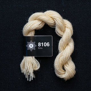 Broderigarn - Ull - Perle 70 - Hillesvåg Ullvarefabrikk - Ecru 8106