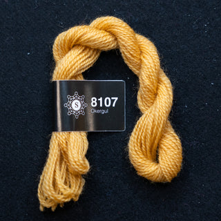 Broderigarn - Ull - Perle 70 - Hillesvåg Ullvarefabrikk - Okergul 8107