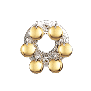 Bunadsølv - Voksen og barn - Halssølje med heng - hvit/forgylt