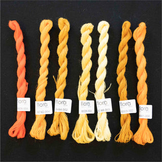 Broderigarn - Ull - Flora 8026 - Gul