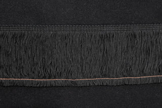 Bånd - Frynser - Rogalandsbunad - Svart - 8 cm
