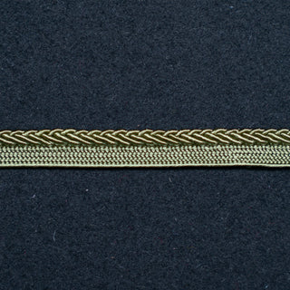 Bånd - Tittekant - Grønn flette - 6 mm