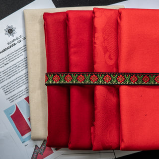 Materialpakke - Hardanger Smal Rose - Liv - VOKSEN