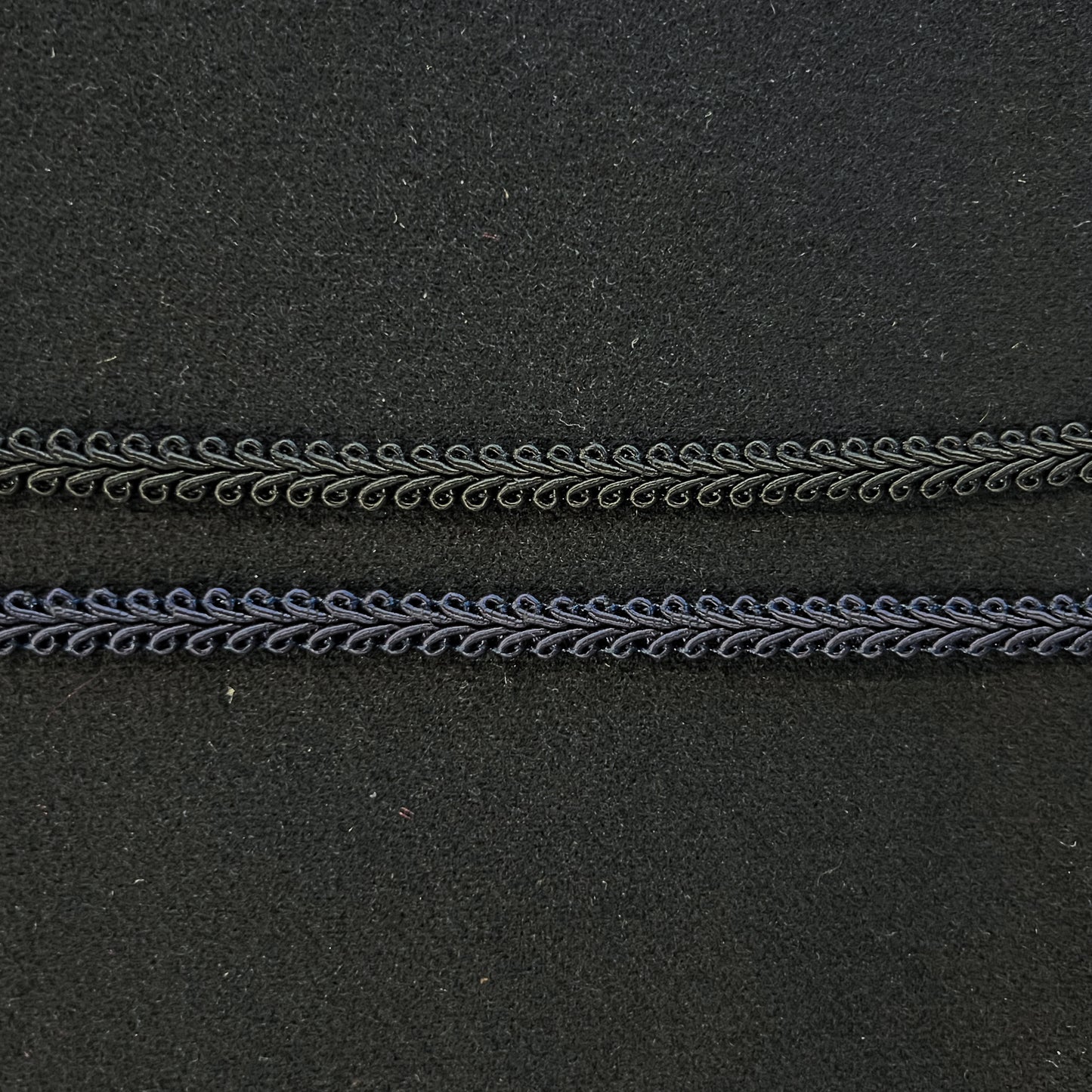 Bånd - Agraman - Lisa - Svart/Mørkeblå - 10 mm