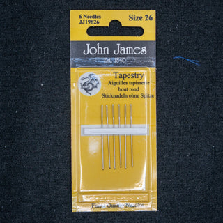 Broderinåler - John James Size 26 - Tapestry - Uten spiss - 6 stk