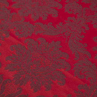 Damask - Bomull - Madrid - Dyp Rød - Pris pr 10 cm