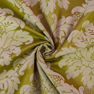 Damask - Bomull - Madrid - Pæregrønn - Pris pr 10 cm