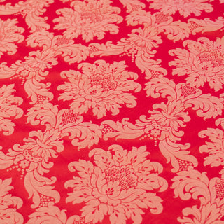 Damask - Bomull - Madrid - Rød - Pris pr 10 cm