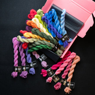 Broderigarn - Ull - Perle 70 🍬 Konfektesken 🍬 1 av hver farge