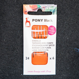 Broderinåler - Pony Size 24 - Med spiss - Nikkelfri - 6 stk