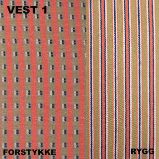 Materialpakke - Barnebunad - Østfold - Vest (2 TYPER) - 2 - 12 år