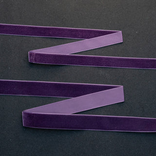 Bånd - Fløyel - Plomme - 16 mm / 22 mm
