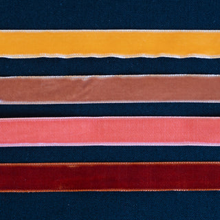 REST 45 cm - Bånd - Fløyel - Oransje og gul - 16 mm
