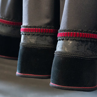 Bånd - Marianne - Agraman - Fløyelsbånd - Fuchsia mørk rosa - 32 mm
