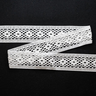 Bånd - Blonde - Bomull - Hvit - 43 mm