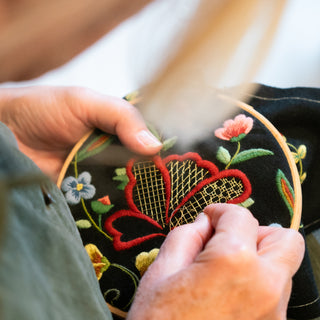 Kvalitetsrik broderiramme i tre - 19 cm - Prym