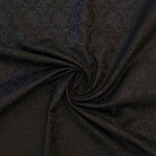 Damask - Bomull - Engelsk Rose Svart - Pris pr 10 cm
