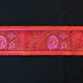 Bånd Delara - Rød/Rosa - 80 mm