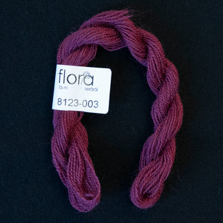 Broderigarn - Ull - Flora 8123 - Mørk Orkide