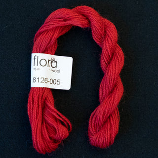 Broderigarn - Ull - Flora 8126 - Karmin