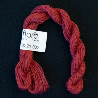 Broderigarn - Ull - Flora 8221 - Støvrød