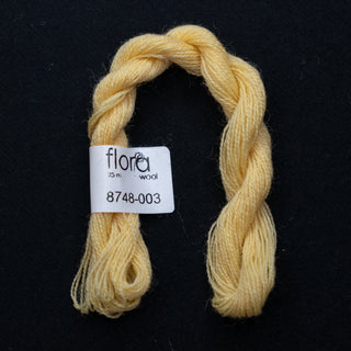 Broderigarn - Ull - Flora 8748 - Lys gul