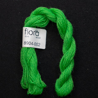 Broderigarn - Ull - Flora 8904 - Fluor Grønn