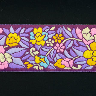 REST 5,3 m - Bånd Floral - Burgunder - 69 mm