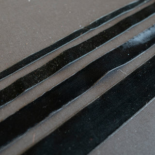 RESTER - Bånd - Fløyel - Svart - 9 mm / 16 mm / 23 mm / 36 mm