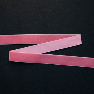 Bånd - Fløyel - Støvet rosa - 22 mm