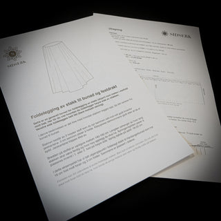 Formel for foldelegging av stakk / skjørt til bunad og festdrakt - PDF