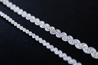 Bånd - Agraman - Hvit sølv - Hardanger - 6 og 12 mm