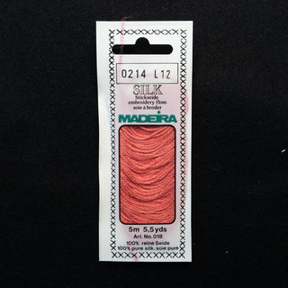 Broderigarn - Silke - Madeira - Rød fersken 0214