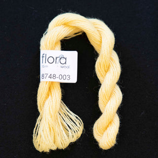 Broderigarn - Ull - Flora 8748 - Lys gul