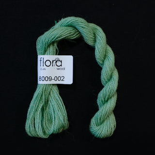 Broderigarn - Ull - Pastellgrønn - Flora 8009