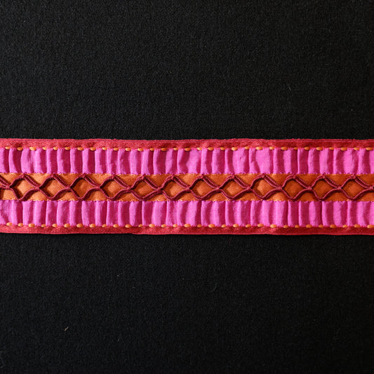Bånd - Soutache - Skarp rosa - 48 mm