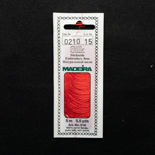 Broderigarn - Silke - Madeira - Rød 0210