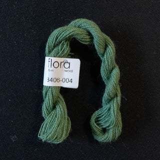 Broderigarn - Ull - Flora 8406 - Støvgrønn