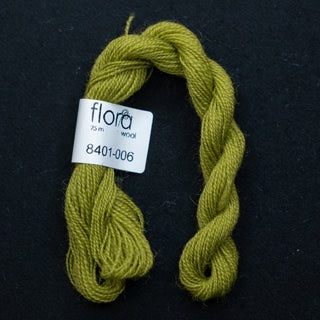 Broderigarn - Ull - Flora 8401 - Mosegrønn