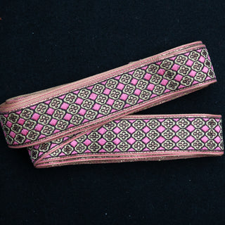 REST 7,3 m - Bånd Golden - Rosa - 32 mm