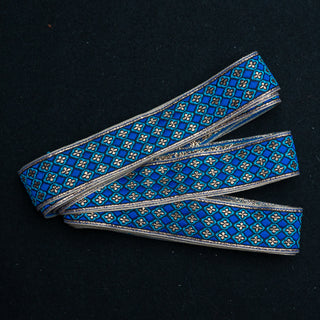 REST 7,3 m- Bånd Golden - Blå - 32 mm